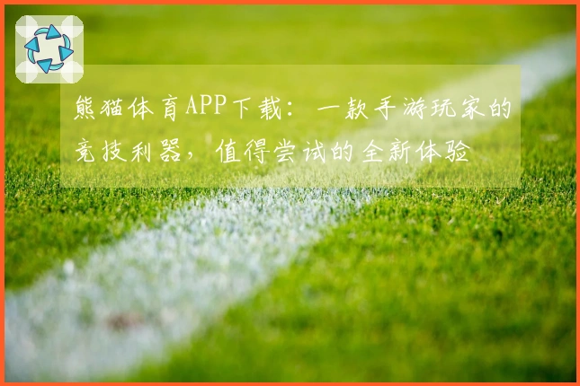 熊猫体育APP下载：一款手游玩家的竞技利器，值得尝试的全新体验